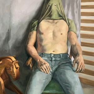 Untitled I - 2021, oil on canvas, 40 x 30 inch