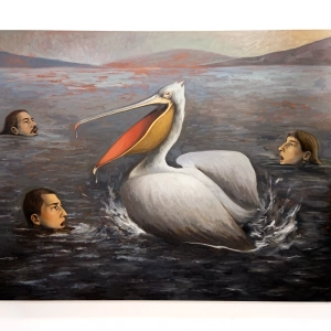 Untitled - 2023, oil on canvas, 48 x 60 inch